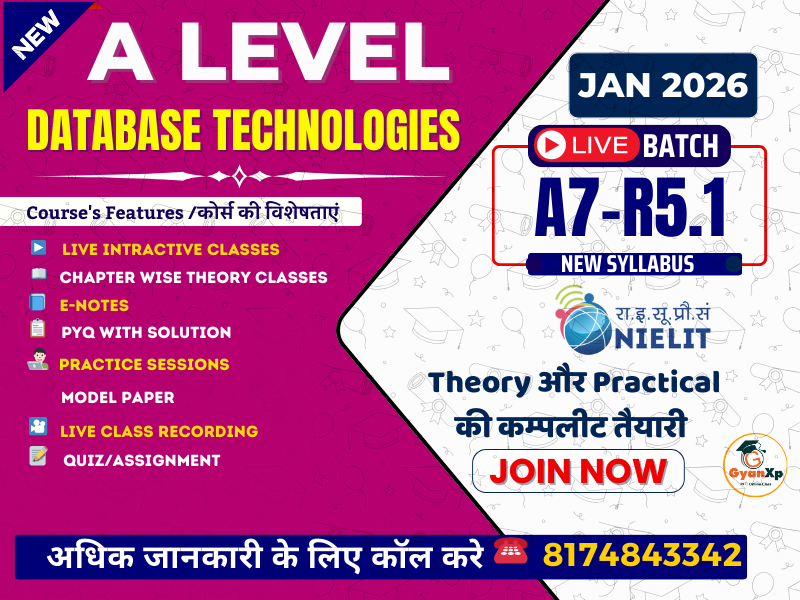 Databases Technologies (A7-R5.1) JAN 2026