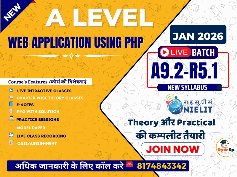 Web App using PHP (A9.2-R5.1) | JAN 2026
