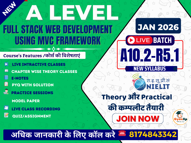 Full Stack Dev (MVC) (A10.2-R5.1) | JAN 2026