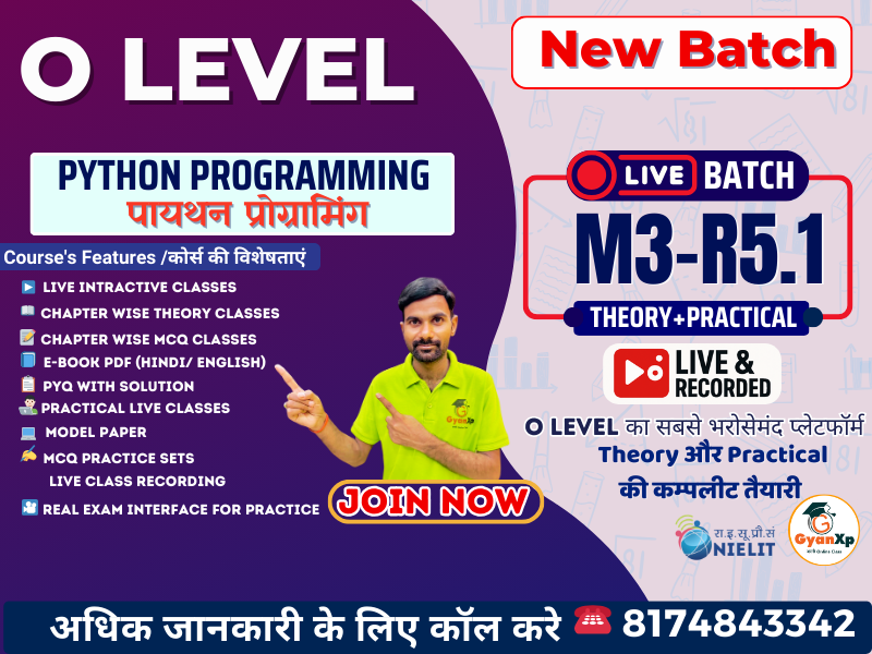 Python Programming (M3-R5.1) LIVE Batch JAN 2026