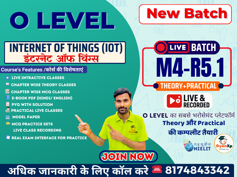 Internet of Things IoT (M4-R5.1) LIVE Batch JAN 2026